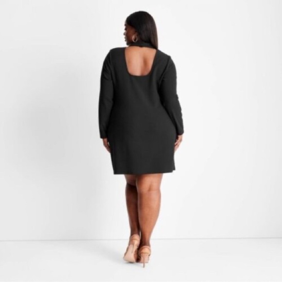 Future Collective Long Sleeve Mock Neck Open Back Size 3X NEW - Picture 3 of 8